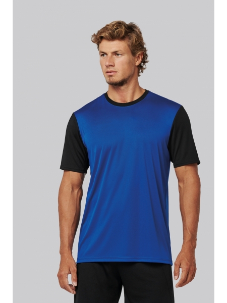 T shirt bicolore personalizzate uomo manica corta