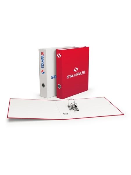 Raccoglitore a 2 anelli personalizzato con plastificazione lucida