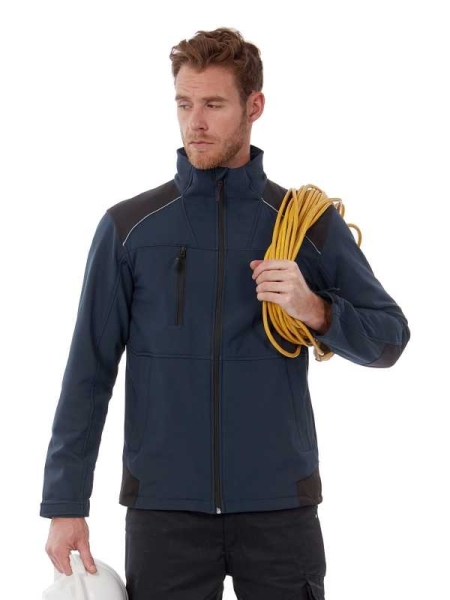 Softshell da lavoro personalizzato B&C Collection Shield Softshell Pro