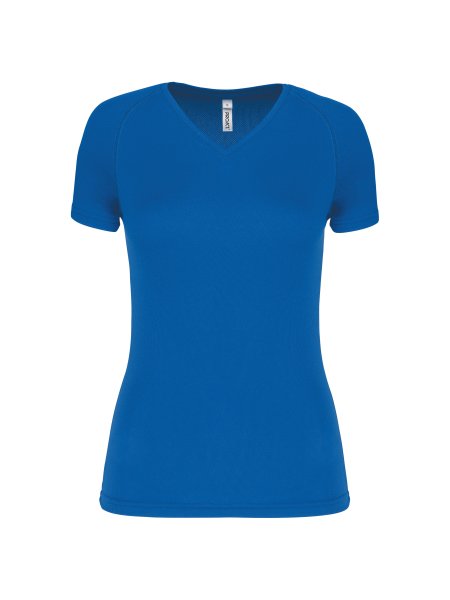 T-shirt donna sportiva a manica corta scollo a V PROACT