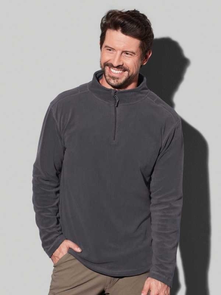 Pile uomo personalizzato Stedman Active Fleece Half-Zip