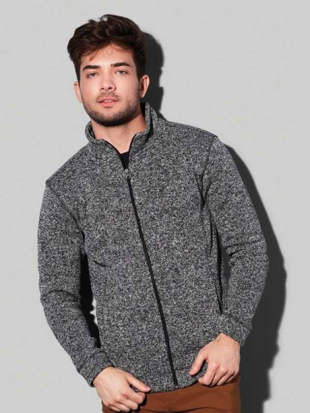 Pile uomo personalizzato Stedman Active Knit Fleece Jacket