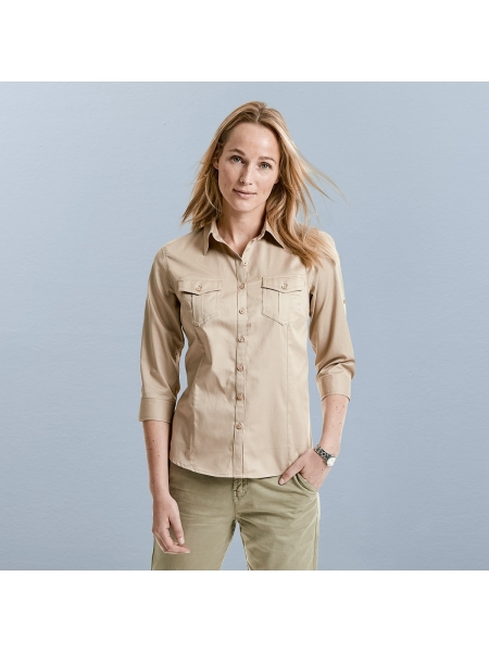 Camicia Ladies' Roll 3/4 Sleeve Shirt Rusell