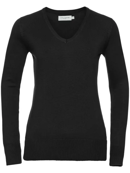 maglione-da-donna-personalizzabile-russell-ladies-v-neck-knitted-pullover-black-13.webp