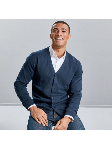 Cardigan uomo con bottoni Russell