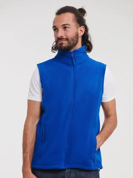 Pile smanicato gilet uomo personalizzabile Russell