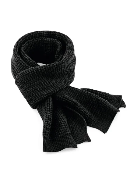 sciarpa-personalizzata-beechfield-classic-waffle-knit-scarf-black-22.webp