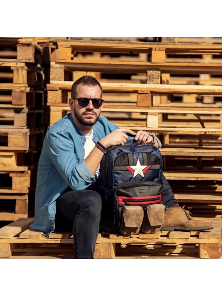 Zaino per bambini Capitan America Blu
