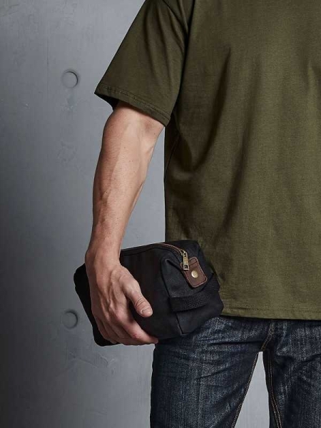 Pochette uomo personalizzato Quadra Canvas Wash Bag