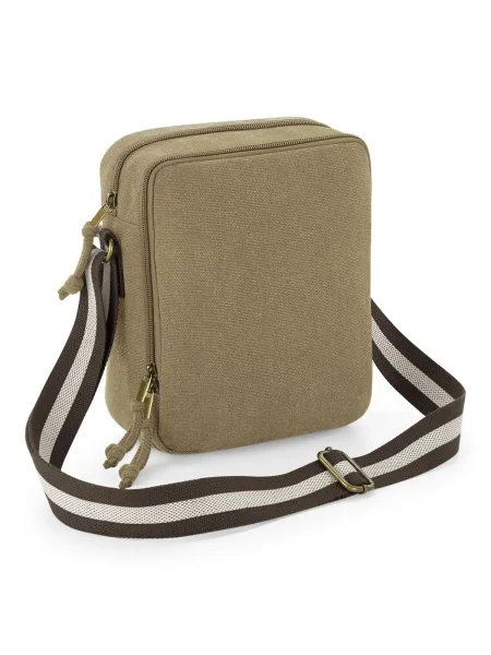 Borsa tracolla personalizzata Quadra Vintage Canvas Mini Reporter