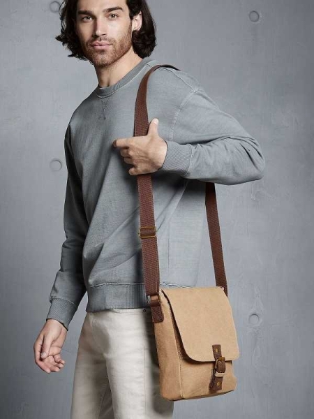 Borsa tracolla Quadra Vintage Canvas iPad/Tablet Reporter