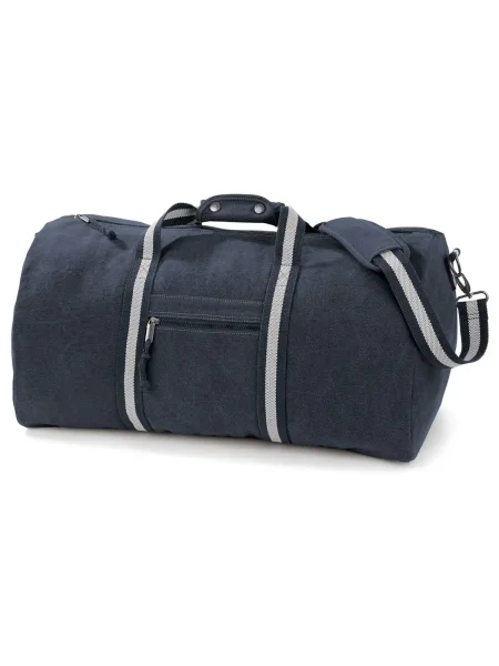 Borsone tubolare personalizzato Quadra Vintage Canvas Holdall
