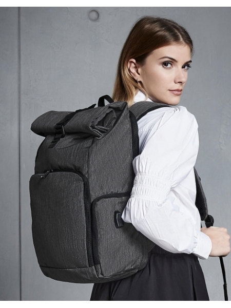 Zaino porta pc personalizzato Quadra Q-Tech Charge Roll-Top Backpack
