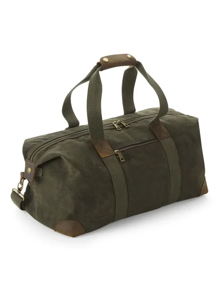 Borsone da viaggio personalizzato Quadra Heritage Waxed Canvas Holdall