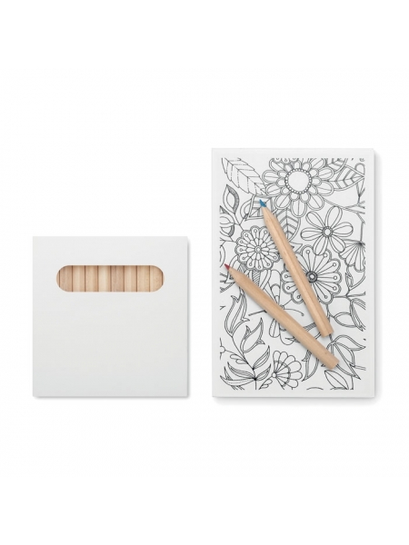 Set di matite personalizzate economiche e fogli per disegno Paint&Relax