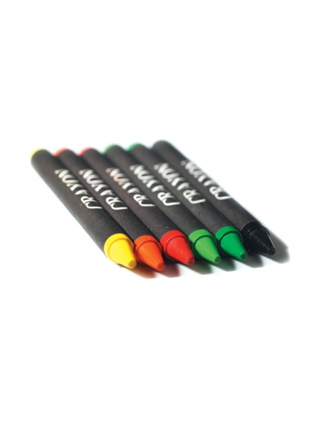 Set di 6 matite con logo aziendale in astuccio Brabo