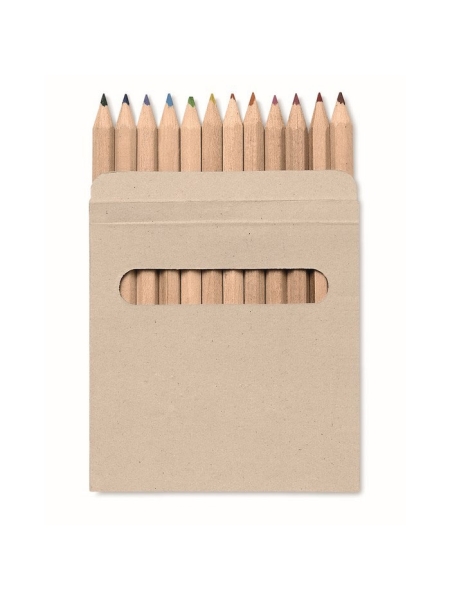 Set 12 gadget matite personalizzate colorate