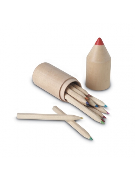 Set di 12 matite legno personalizzate Coloret