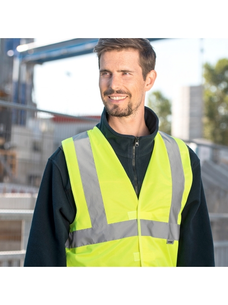 Gilet Safety Vest with 3 reflective Tapes Korntex