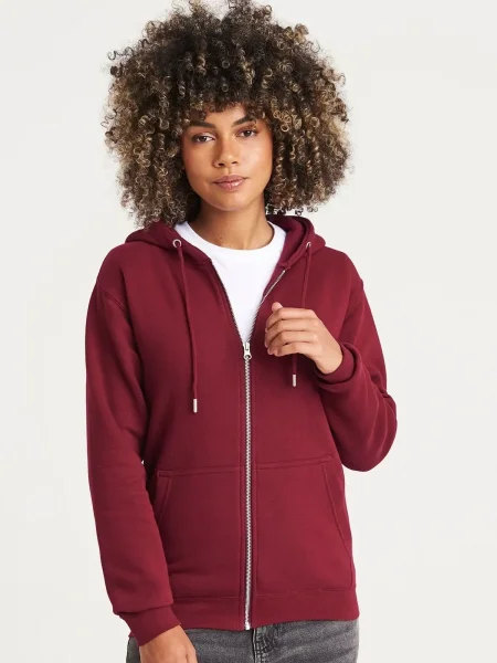 Felpa unisex personalizzata Just Hoods AWDis Organic Zoodie