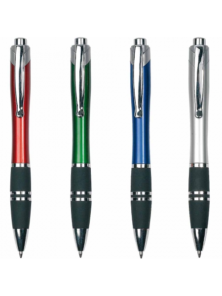 Penne personalizzate con impugnatura gommata e clip in metallo