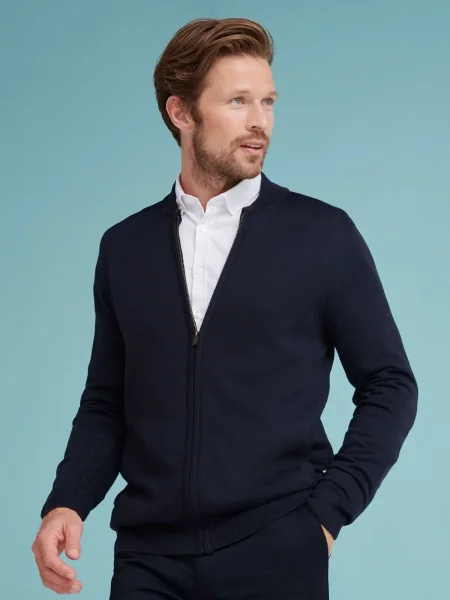 Cardigan con zip personalizzato Henbury Unisex Zip Through