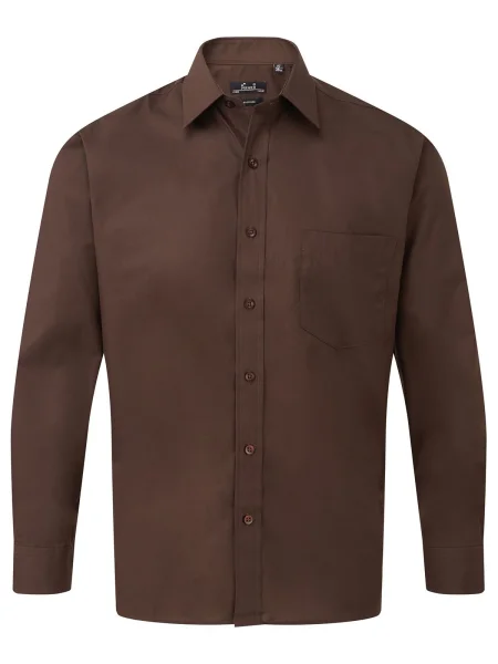 camicia-manica-lunga-in-popeline-personalizzabile-uomo-premier-brown-41.webp