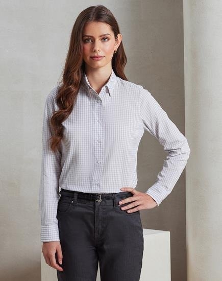 Camicia donna 110 g/m² personalizzabile Premier Maxton Check