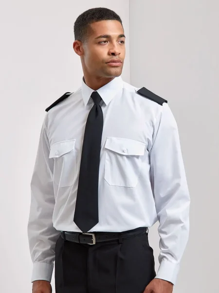 Camicia da pilota personalizzata a manica lunga Premier