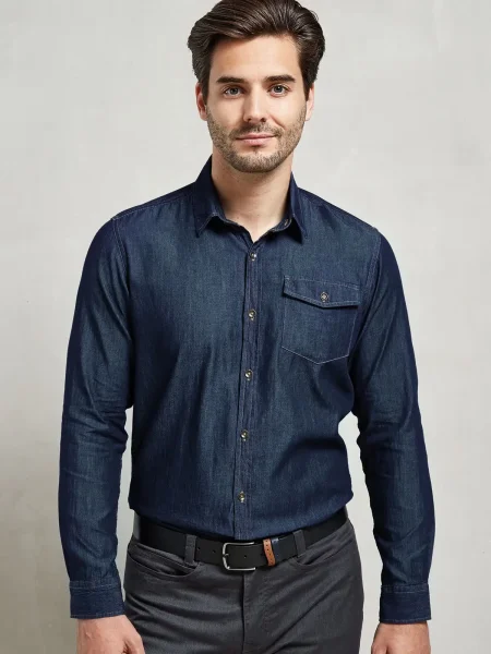 Camicie denim uomo personalizzabili Premier