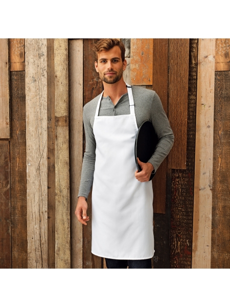 Grembiule con pettorina 100% Polyester Bib Apron, Sublimation Premier