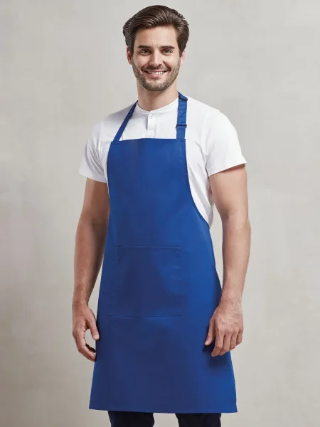 Grembiule con pettorina Colours Bib Apron With Pocket Premier