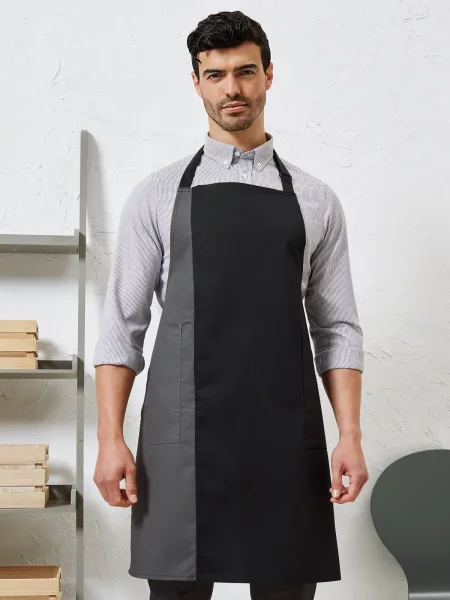 Grembiule Contrast Bib Apron Premier