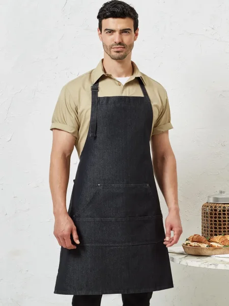 Grembiule Jeans Stitch Denim Bib Apron Premier