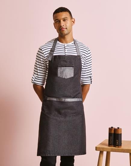 Grembiule unisex 275 g/m² Domain Contrast Denim Bib Apron Premier