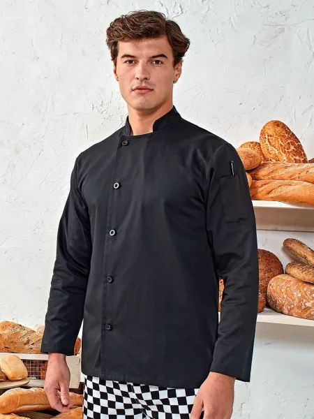 Giacca chef con nome maniche lunghe Premier