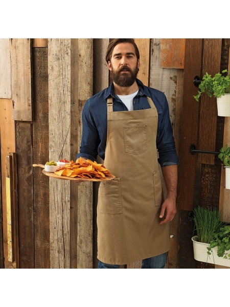 Grembiule Cotton Chino Bib Apron Premier