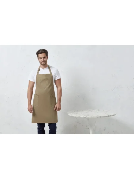 Grembiule Cotton Chino Bib Apron Premier