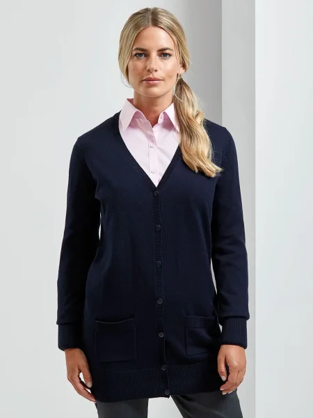 Cardigan Ladies Log Length Knitted Premier