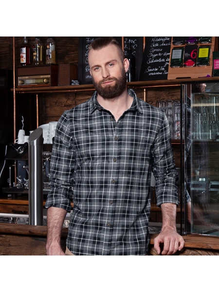 Camicia da uomo personalizzata Karlowsky Men's checked shirt Urban-Flair