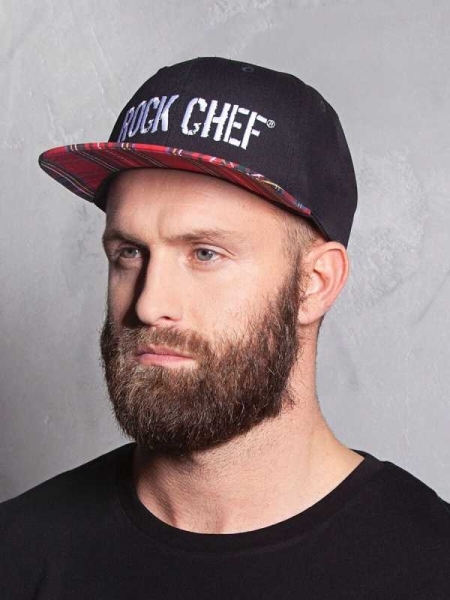 Cappellino modello rap e snapback personalizzato Karlowsky Flat Cap ROCK CHEF®-Stage2