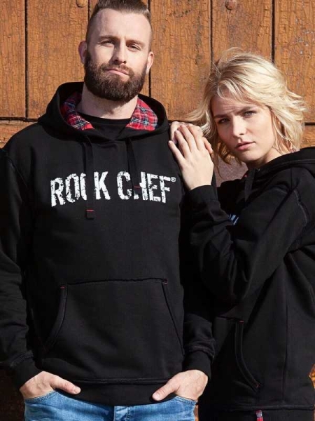 Felpa unisex personalizzata Karlowsky Hooded Sweatshirt ROCK CHEF®-Stage2