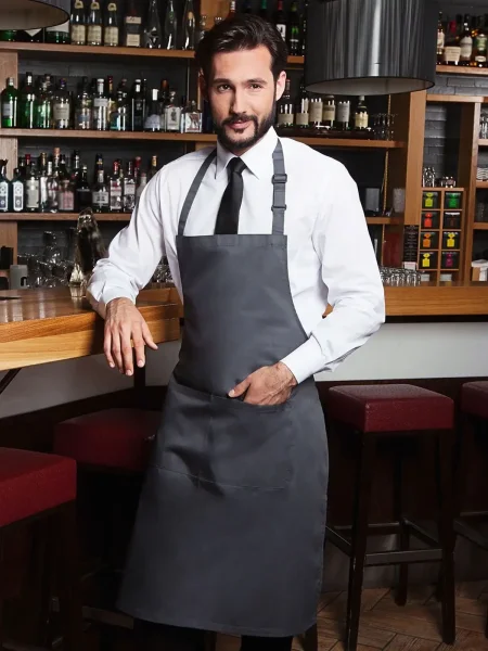 Grembiule bar e ristoranti personalizzato Karlowsky Bistro Apron Basic With Buckle And Pocket