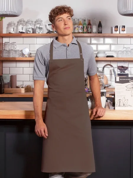 Grembiule per ristorante e bar personalizzato Karlowsky Bib Apron Santorini 75 x 95 cm