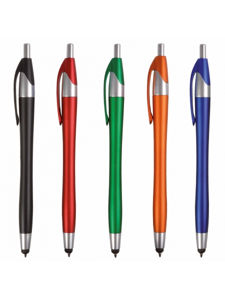 Penne personalizzate colorate con gommino touch screen
