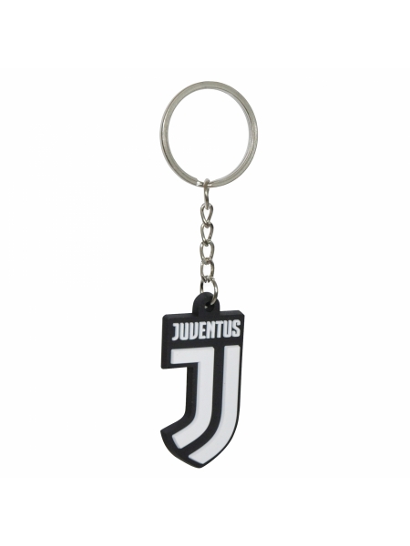 Portachiavi gomma morbida logo ufficiale Juventus