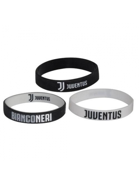 Set braccialetti in silicone Juventus