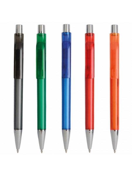 Penne personalizzate a scatto trasparenti colorate