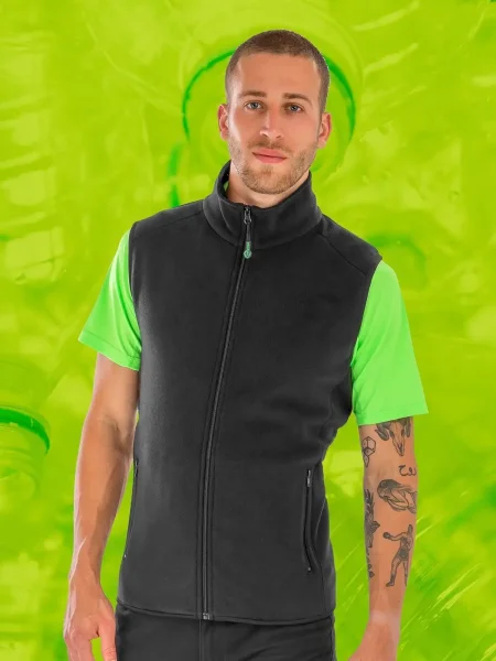Gilet in pile con maglia fitta bodywarmer in poliestere riciclato Result