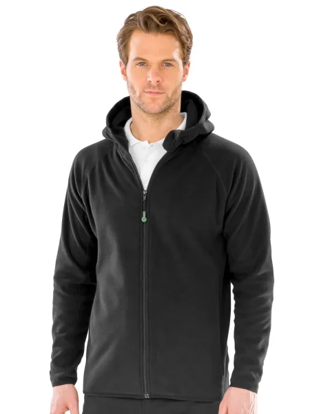 Pile unisex personalizzabile Rusult Genuine Recycled Hooded Recycled MIcropleece Jacket